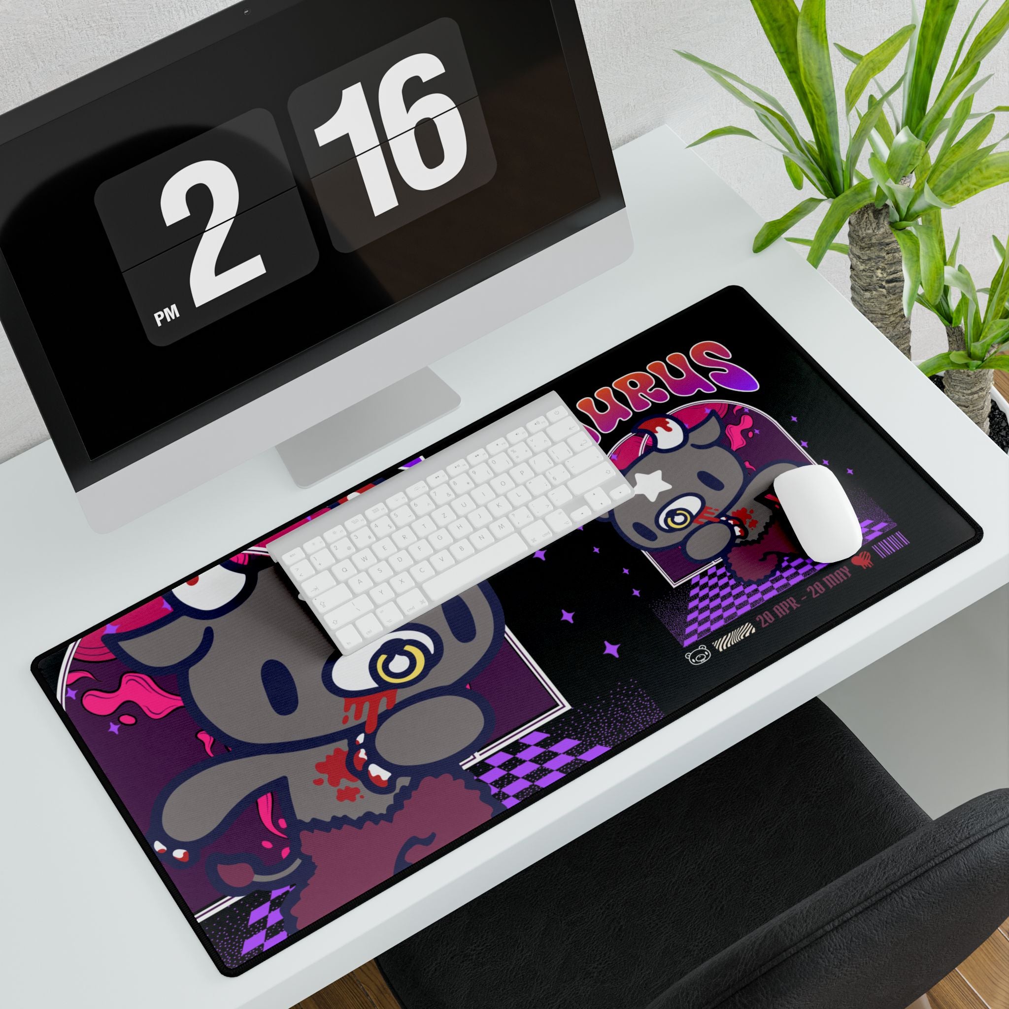 Gloomy Taurus Zodiac Desk Mats